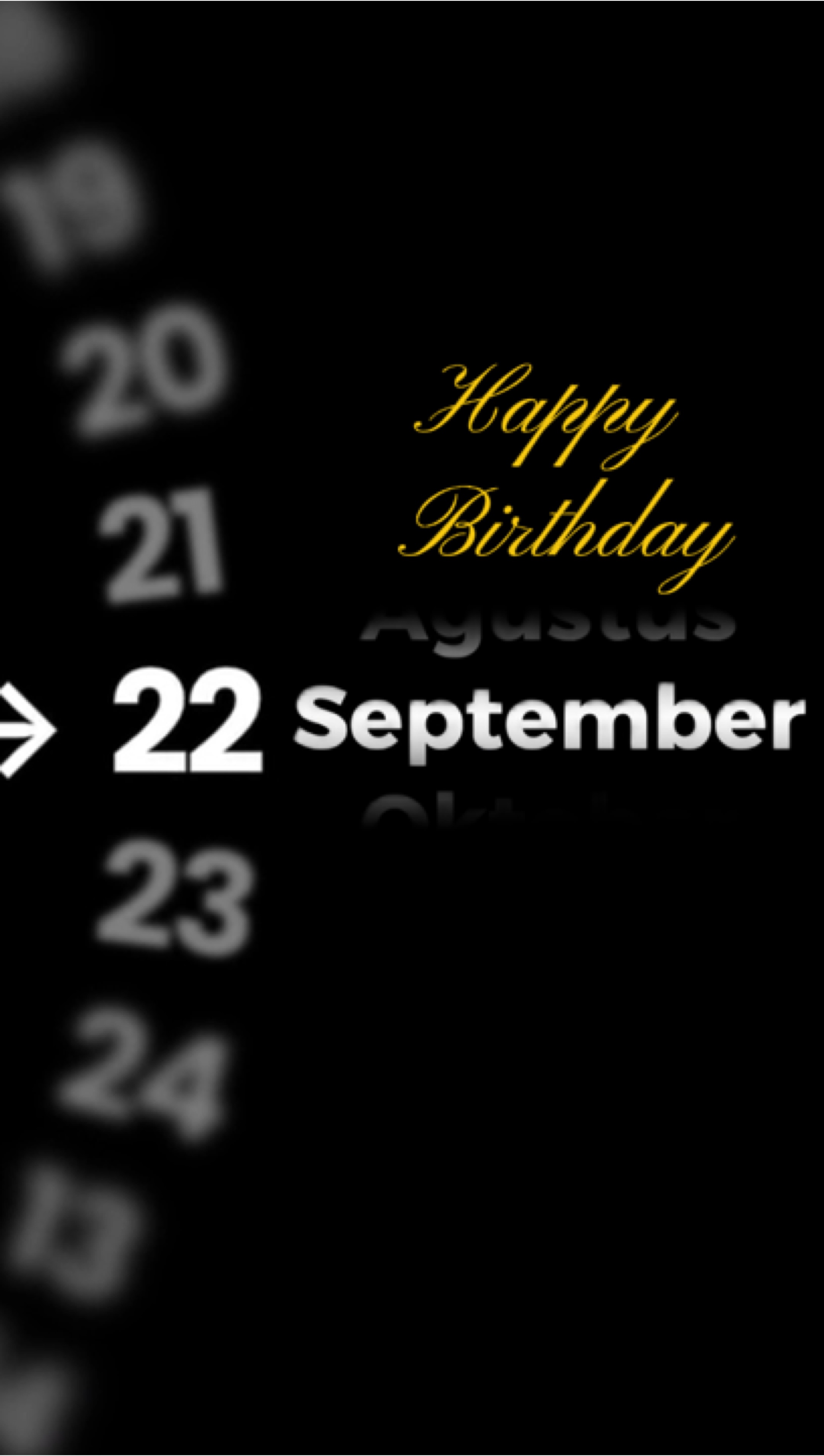 HBD 22 SEPTEMBER 