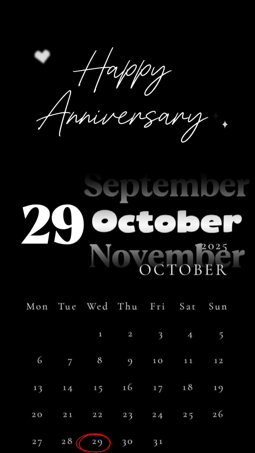 Aniversario 29 Octob