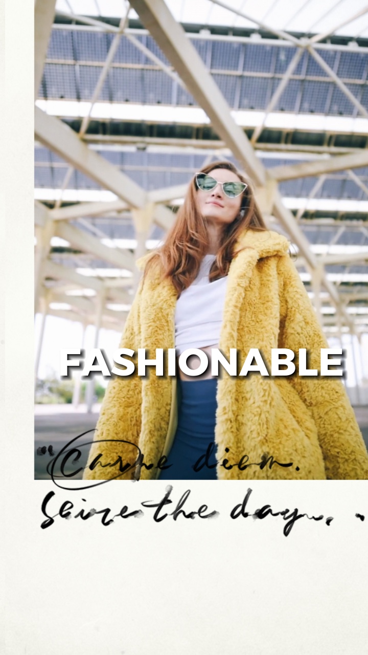 Superbe tenue d'hiver pour une fashionista