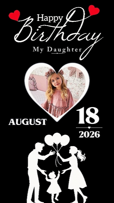 HBD DAUGHTER 18 AUG