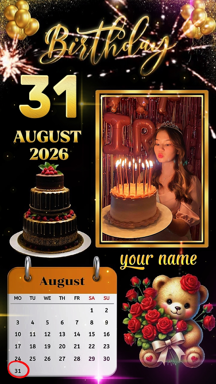 HBD 31 August 2026
