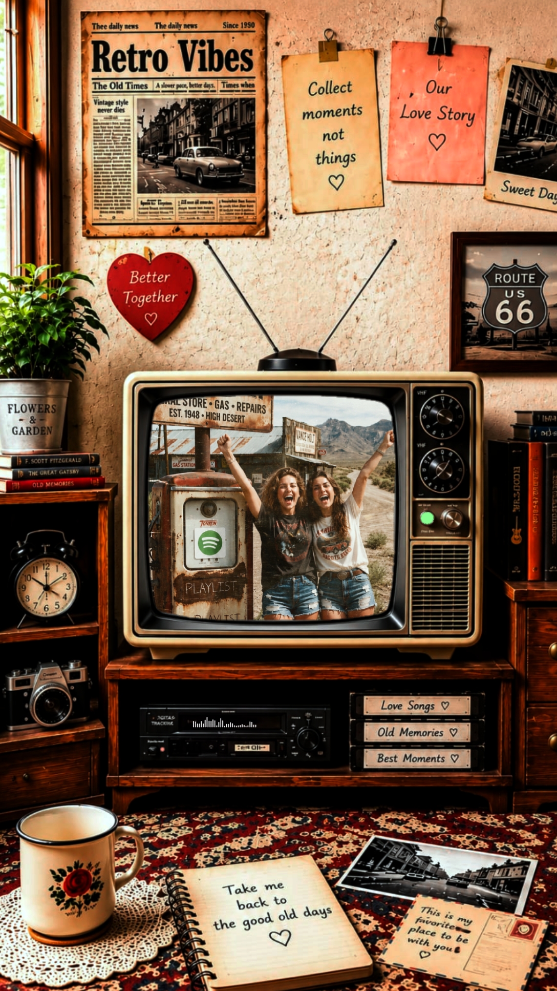 Vibrações retrô dos anos 80