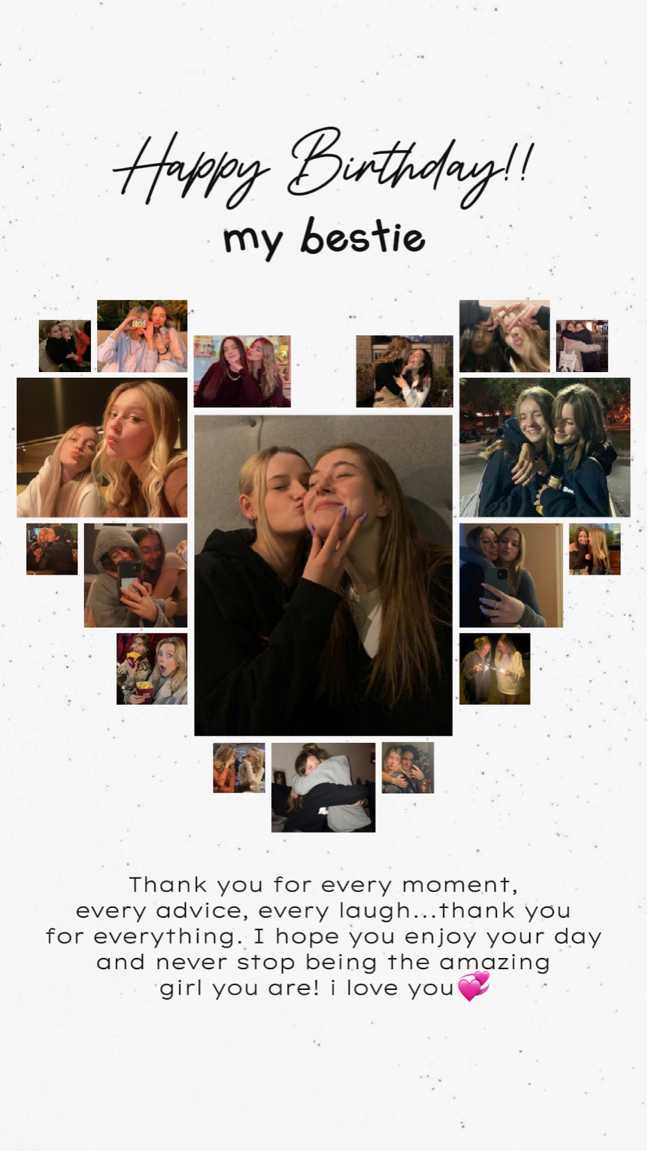 happy bday bestie