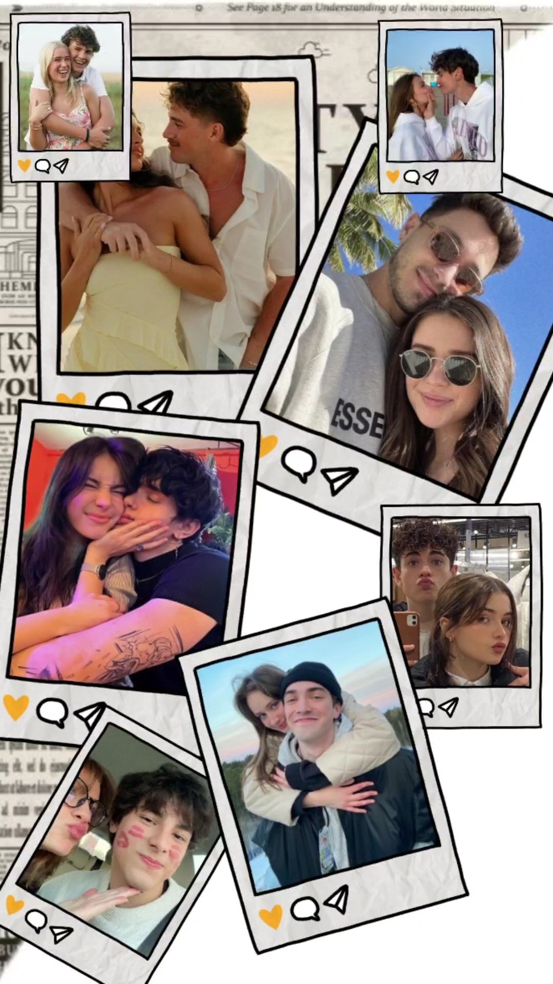 Collage de pareja