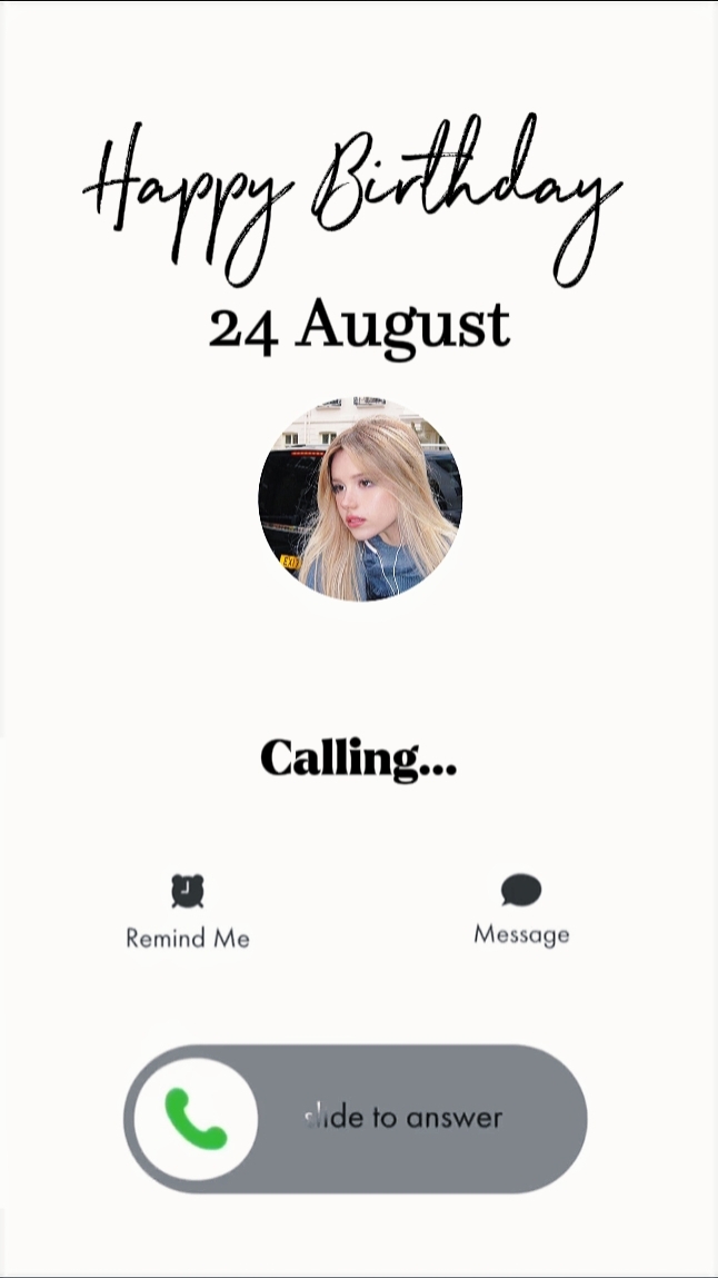 Birthday Call Screen