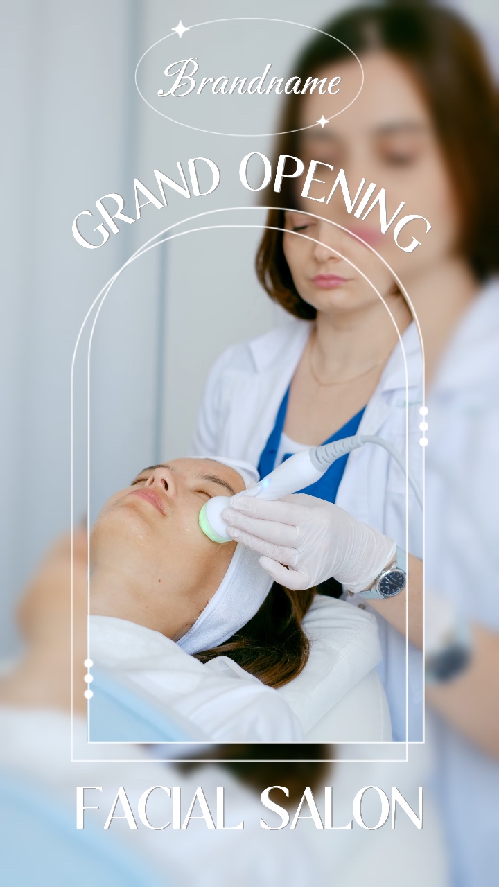 Beauty Salon Offline Grand Opening Minimalist Style In White  IG, 5 Clips