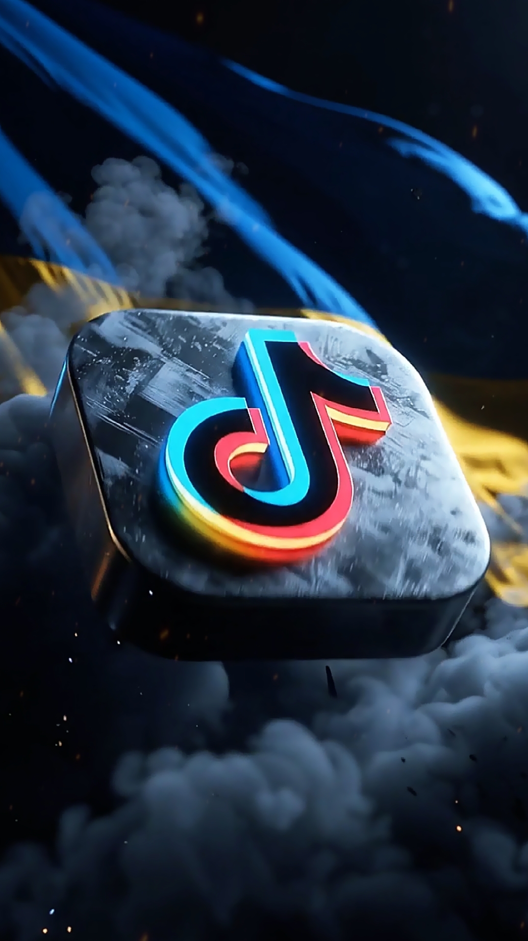 logo tiktok 3d