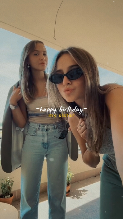 Aniversário minha irmã