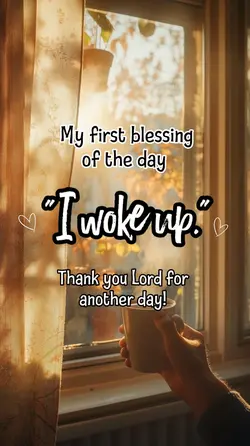 I woke up