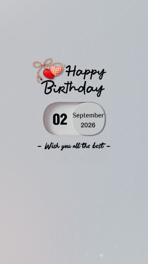 HBD 02 DE SETEMBRO