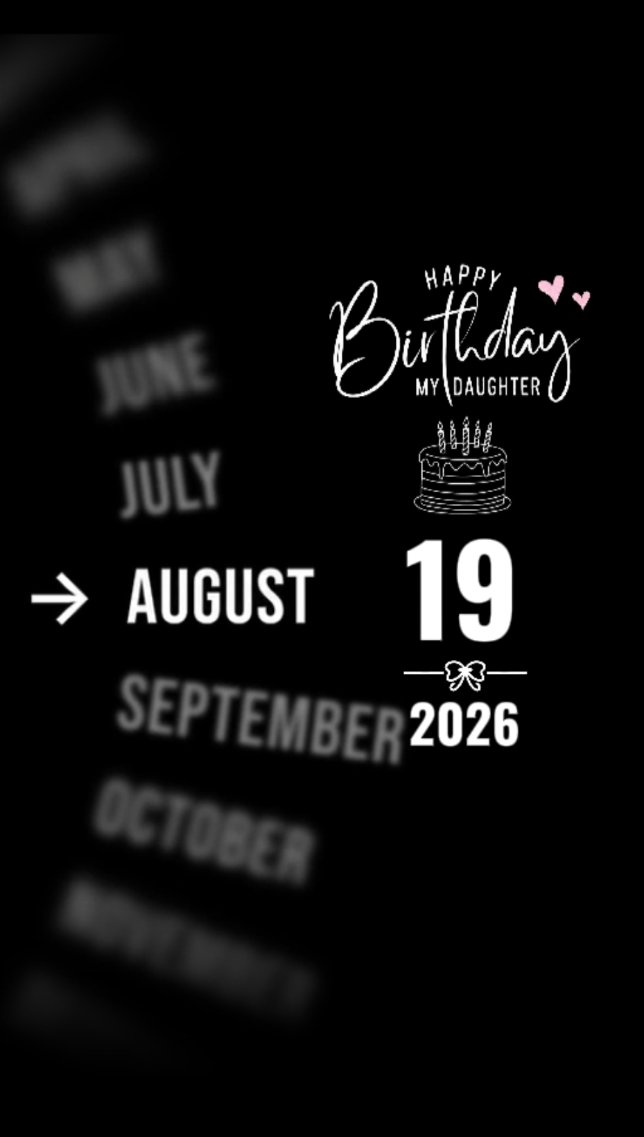 BDAY DAUGHTER 19 AUG