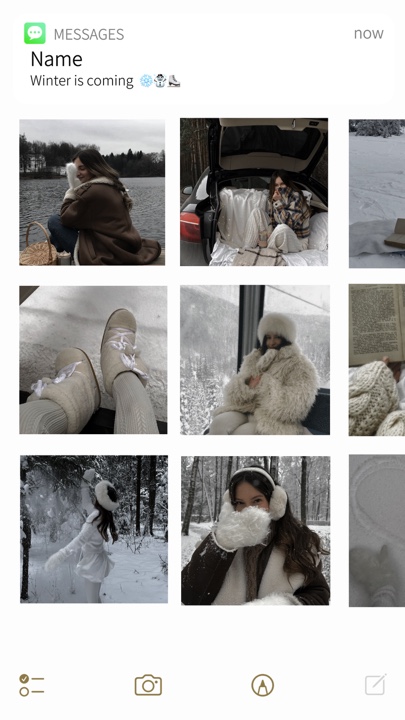 Winter erster Schnee