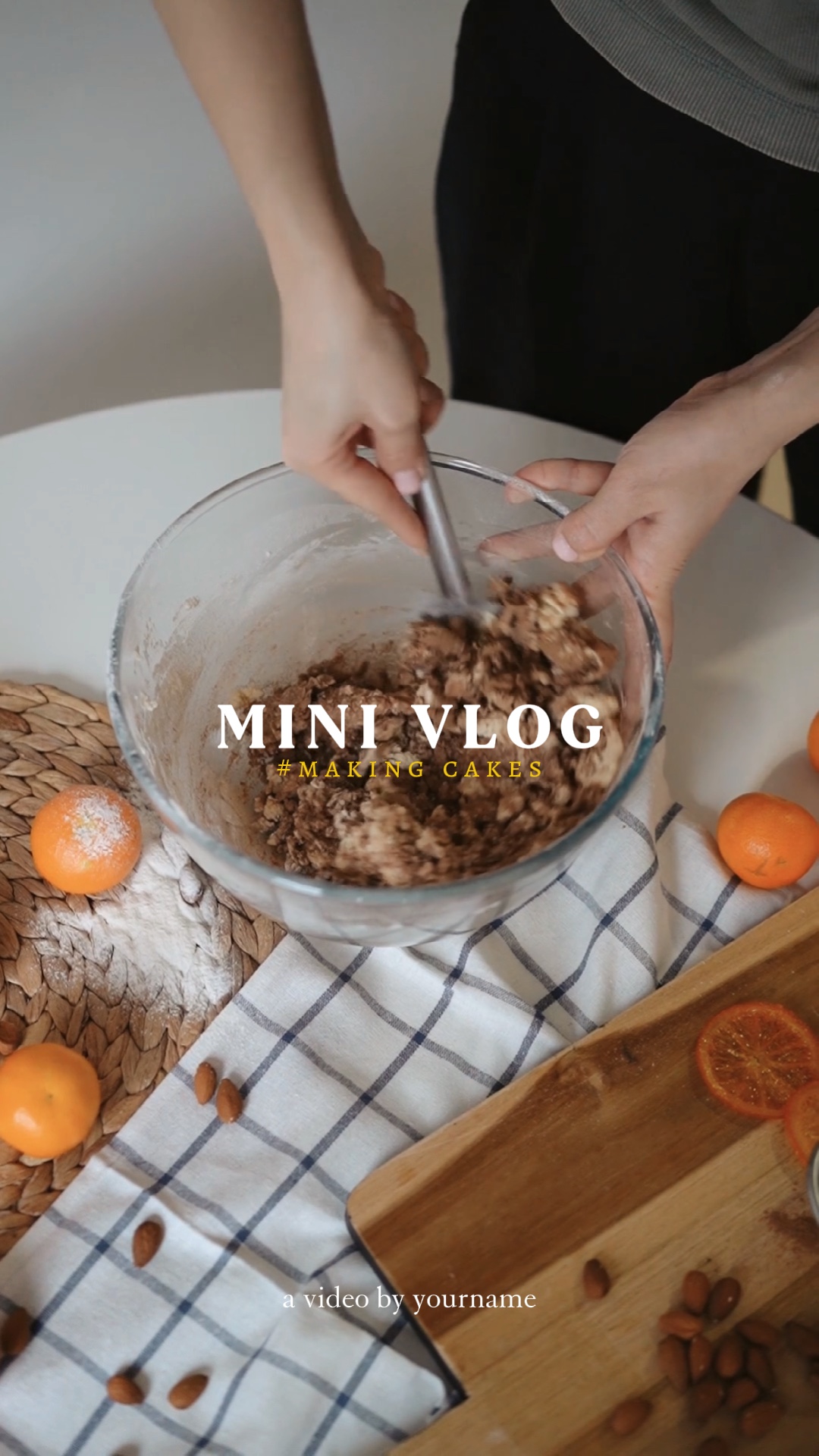 Minivlog fazendo bolo