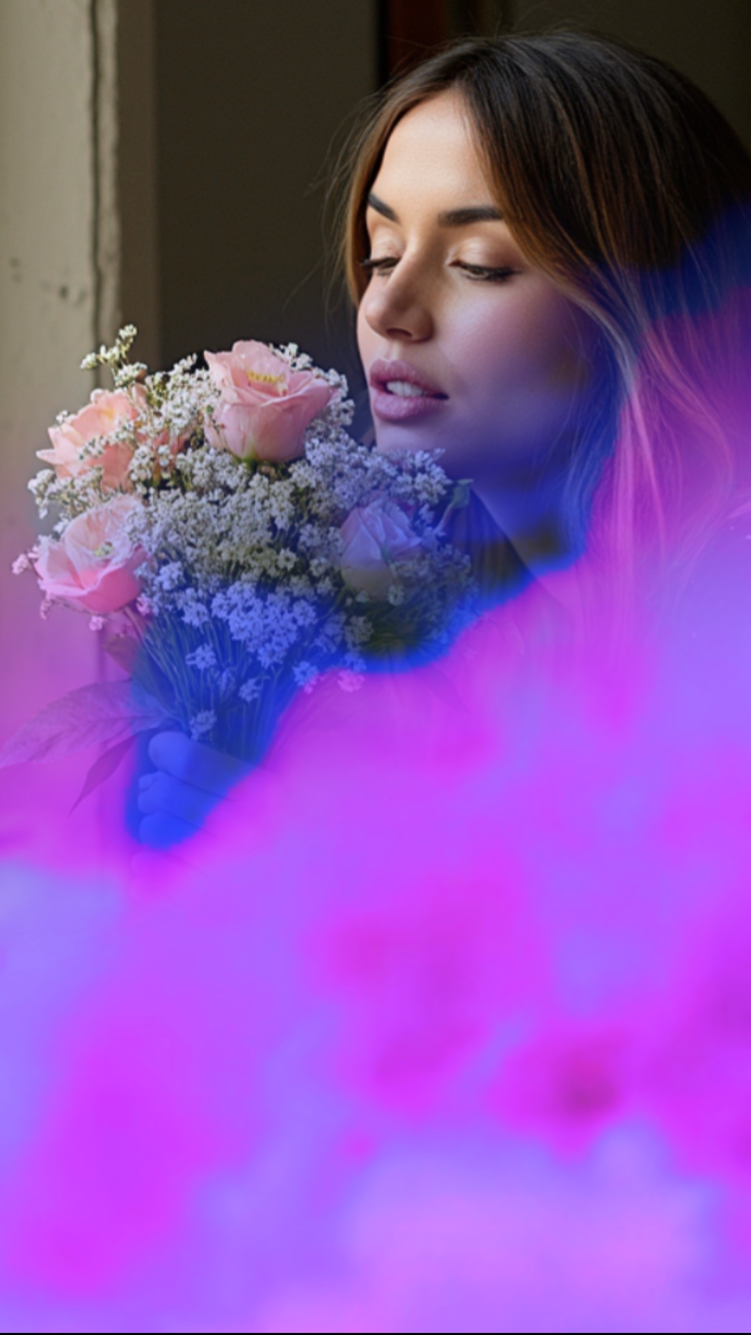 Flores con Dama