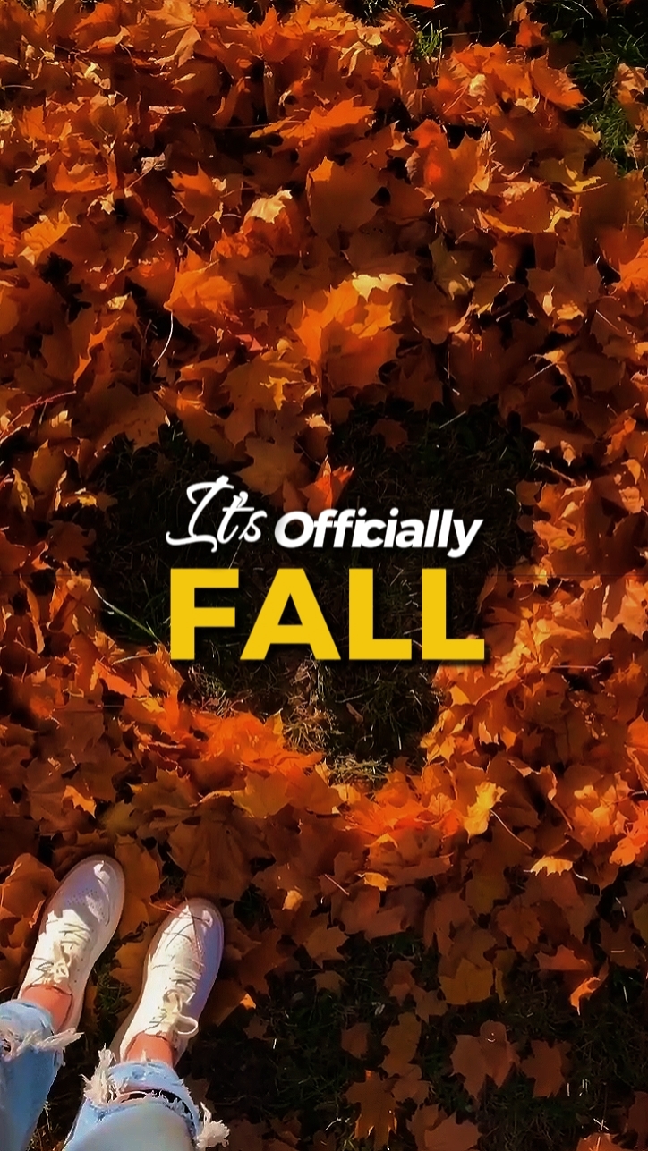 it's officially fall