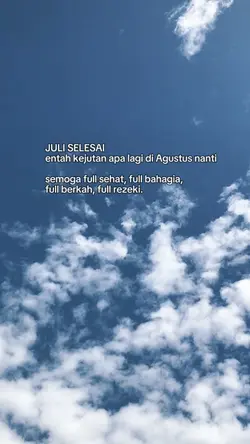 JULI SELESAI
entah k