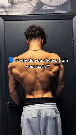 training my back