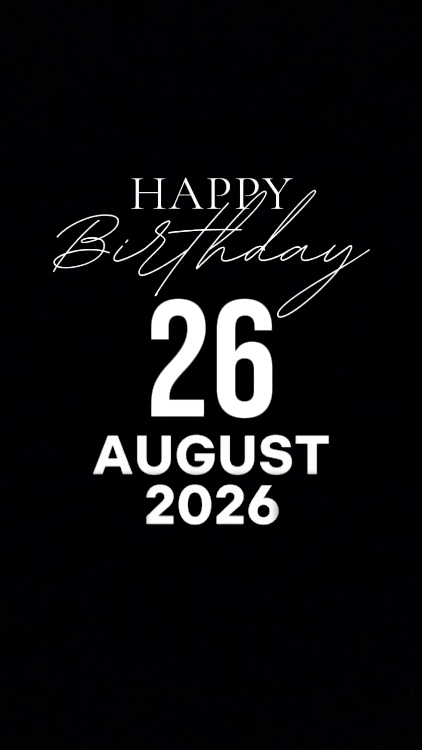 BDAY SON 26 AUGUST