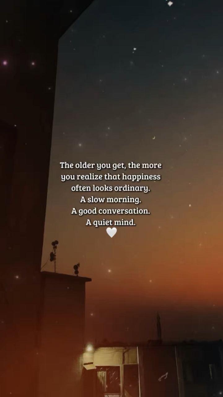 The older you get