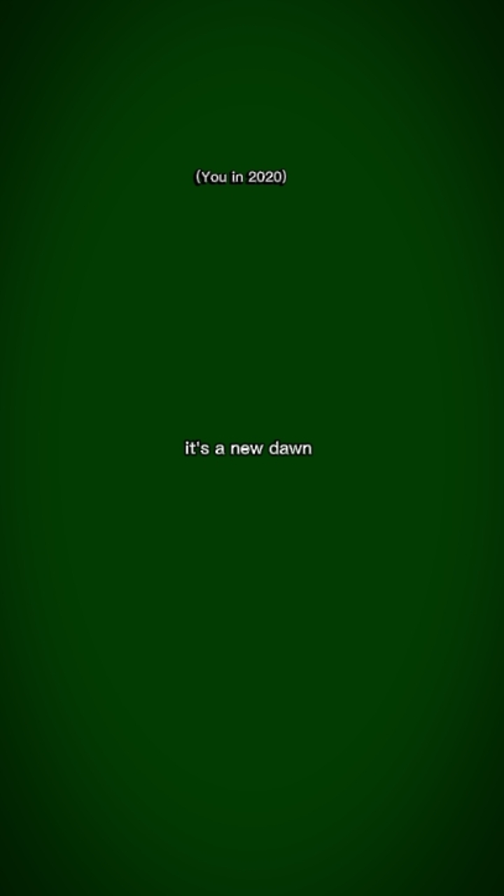 it's a new dawn 