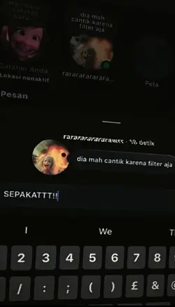 cantik karna filter