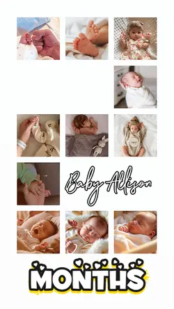 2month baby collage
