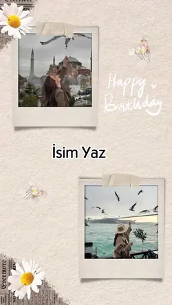 Doğum günü şablon