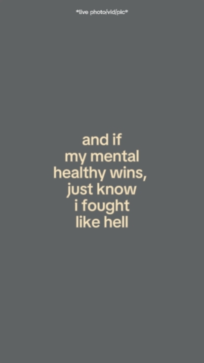 my mental health
