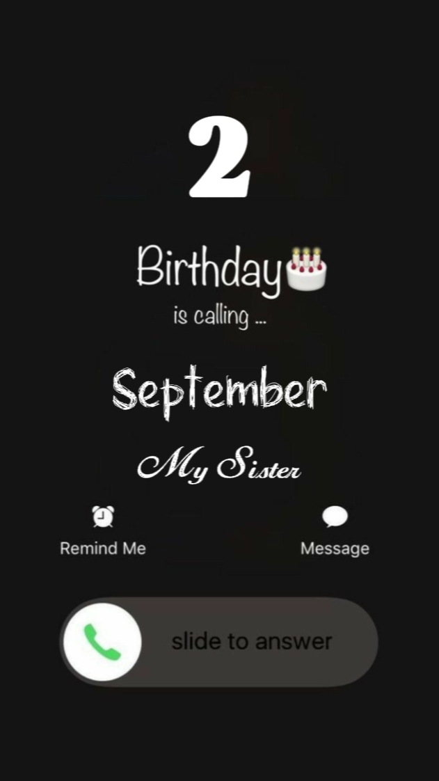 HBD SISTER 2 SEPTEMB
