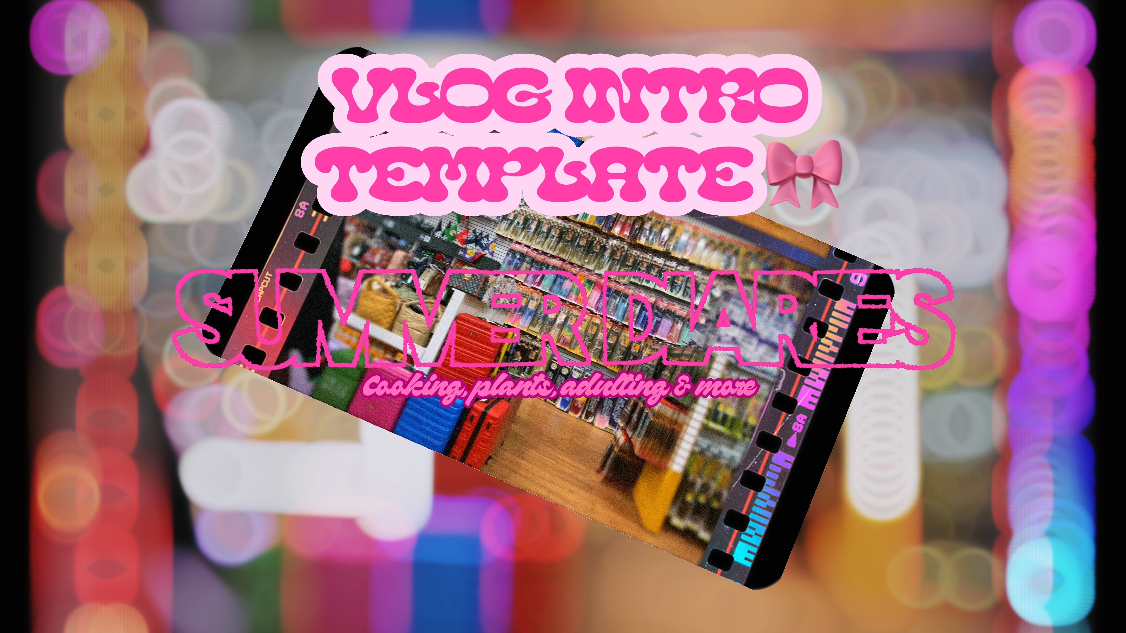 Template ng Intro ng YT 💕