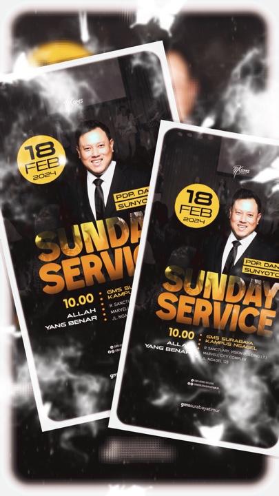Sunday Church Poster