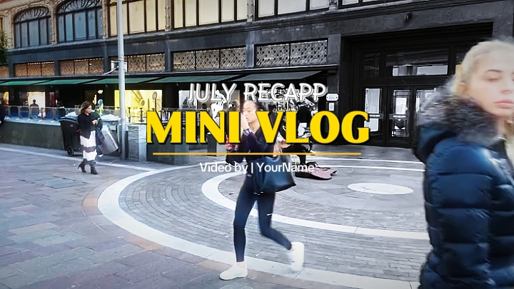 Récapitulatif du mini vlog