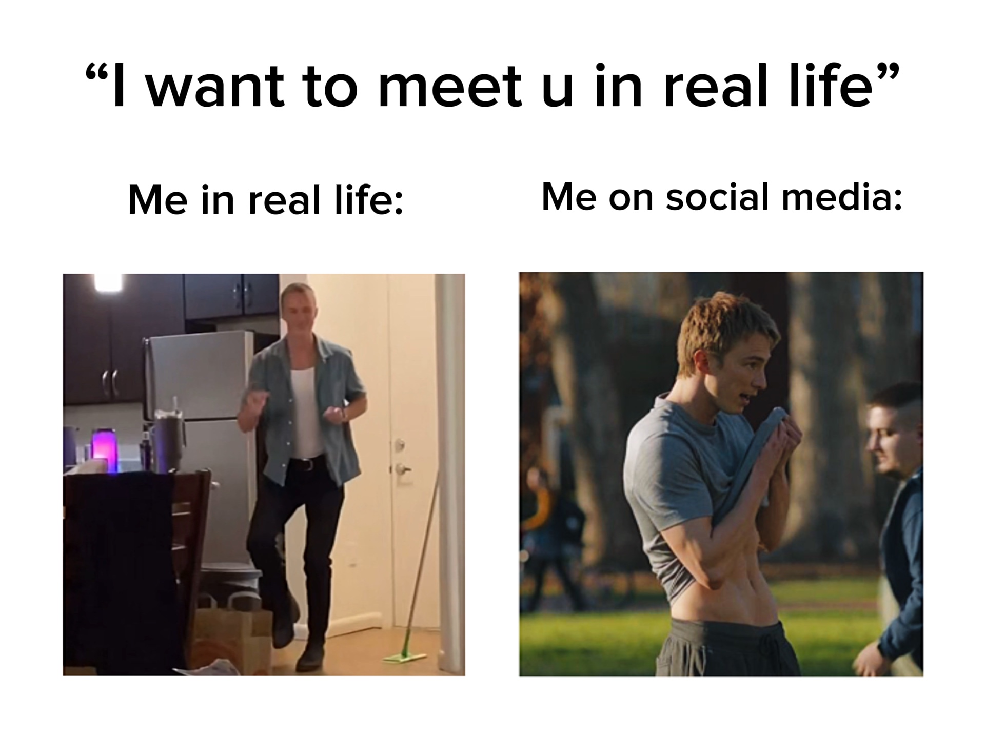 Irl vs redes sociales 