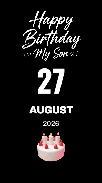 HBD BEBEĞİM 27 AĞUSTOS