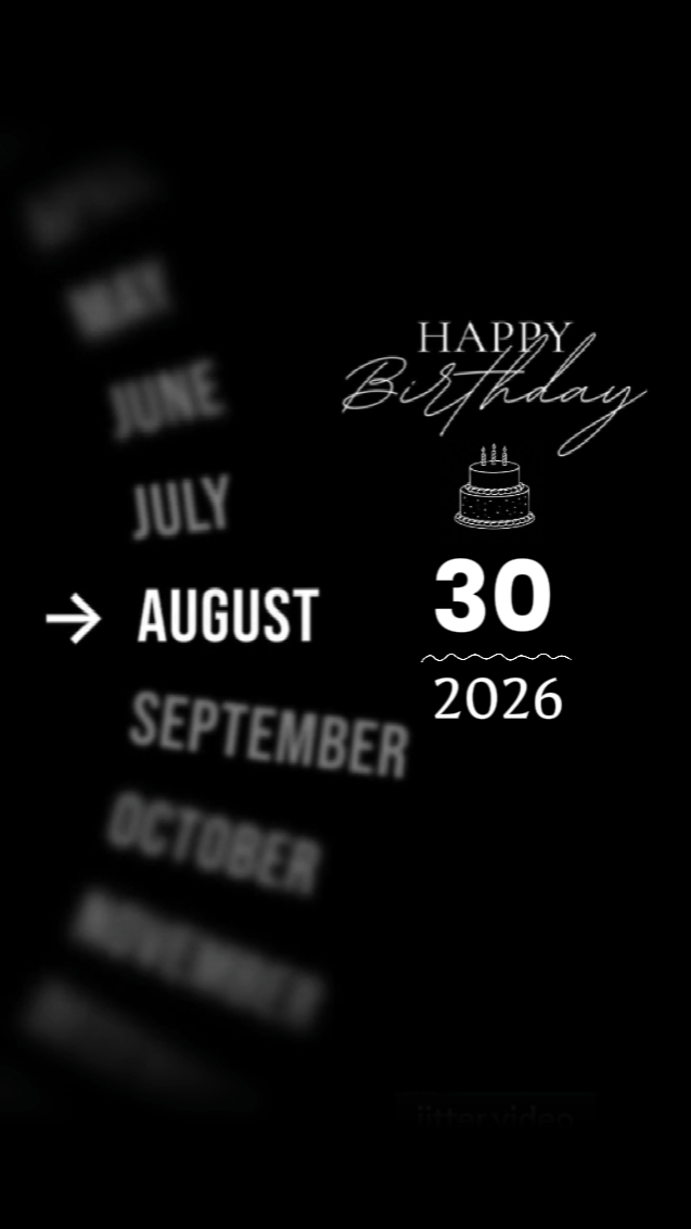 Cumpleaños 30 DE AGOSTO 