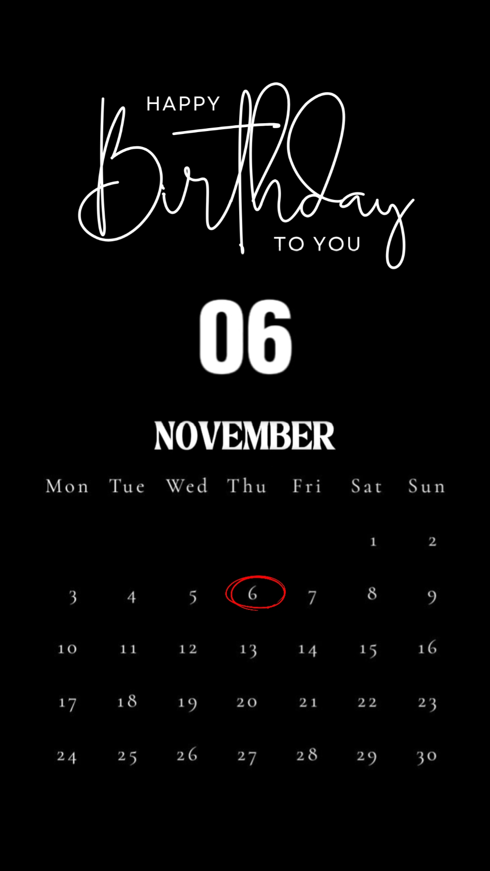 birthday 06 November
