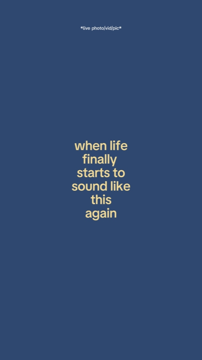 when life finally 