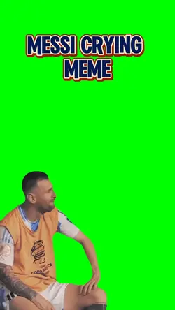 Messi crying Meme