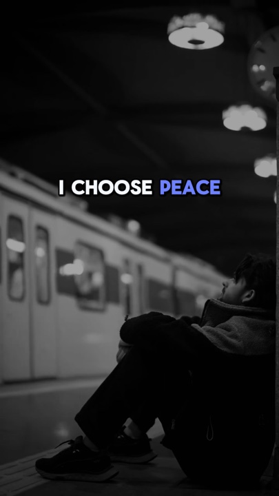 I choose peace 