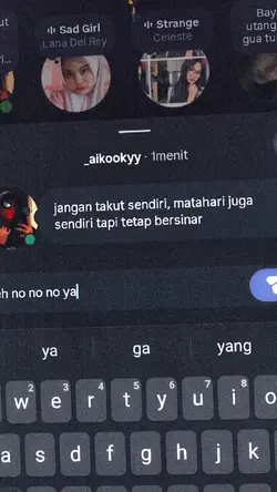 jgn takut sendiri