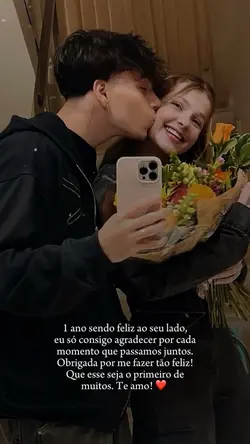 1 ano de namoro