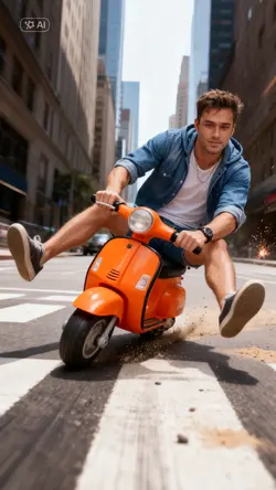 FUNNY VESPA RACING