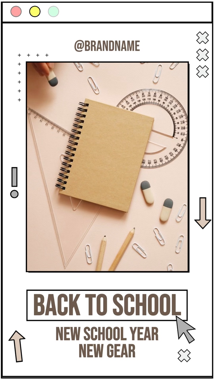Publicidad creativa para suministros para estudiantes durante la temporada de regreso a clases