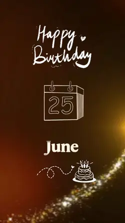 hbd 25 June
