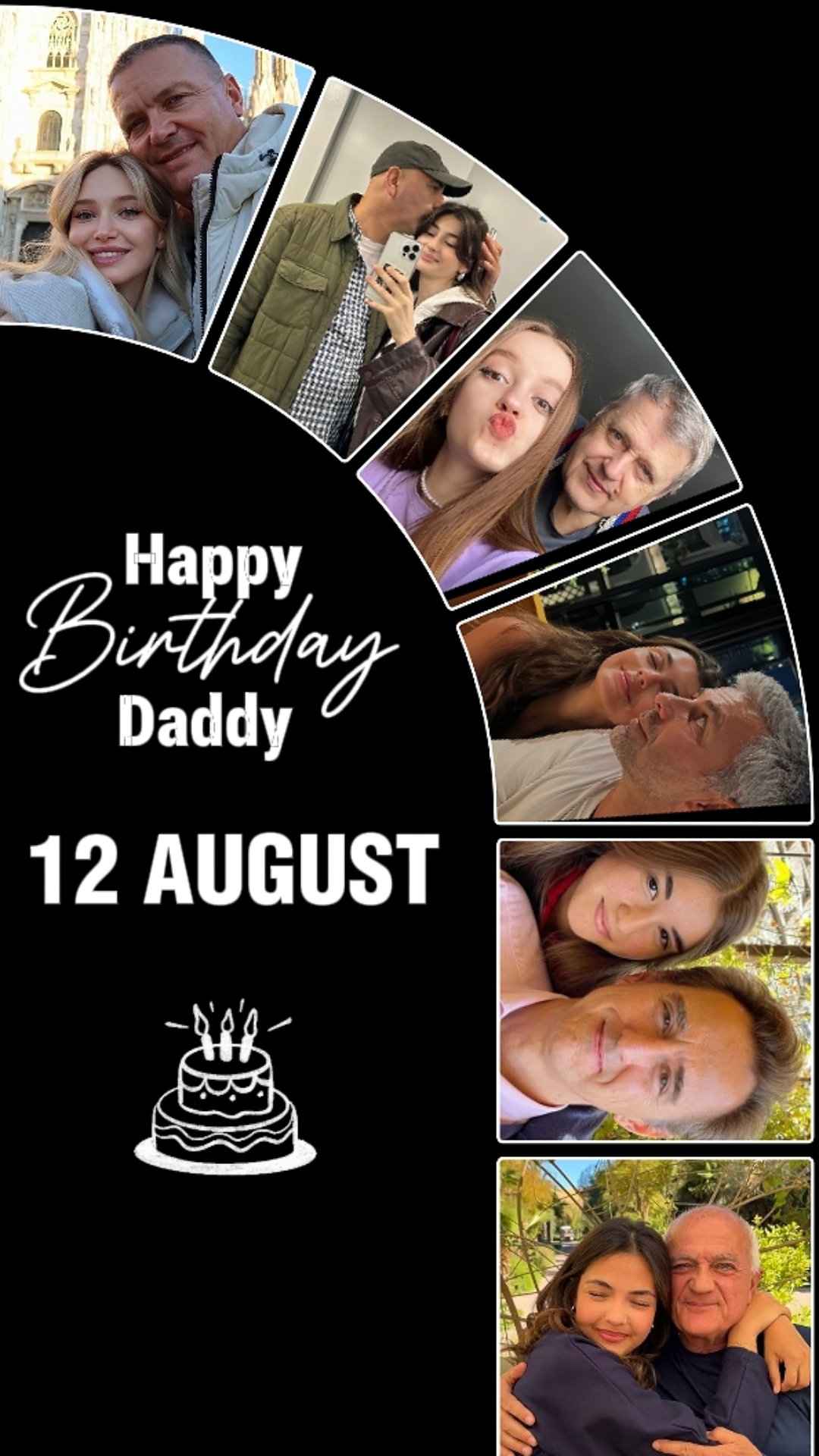 HBD DADDY 12 AUGUST 