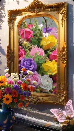gold photo frame