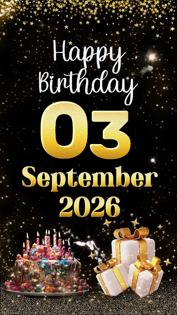 HBD 03 de setembro de 2026