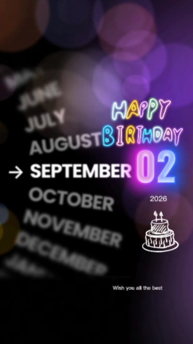 HBD 2 DE SETEMBRO
