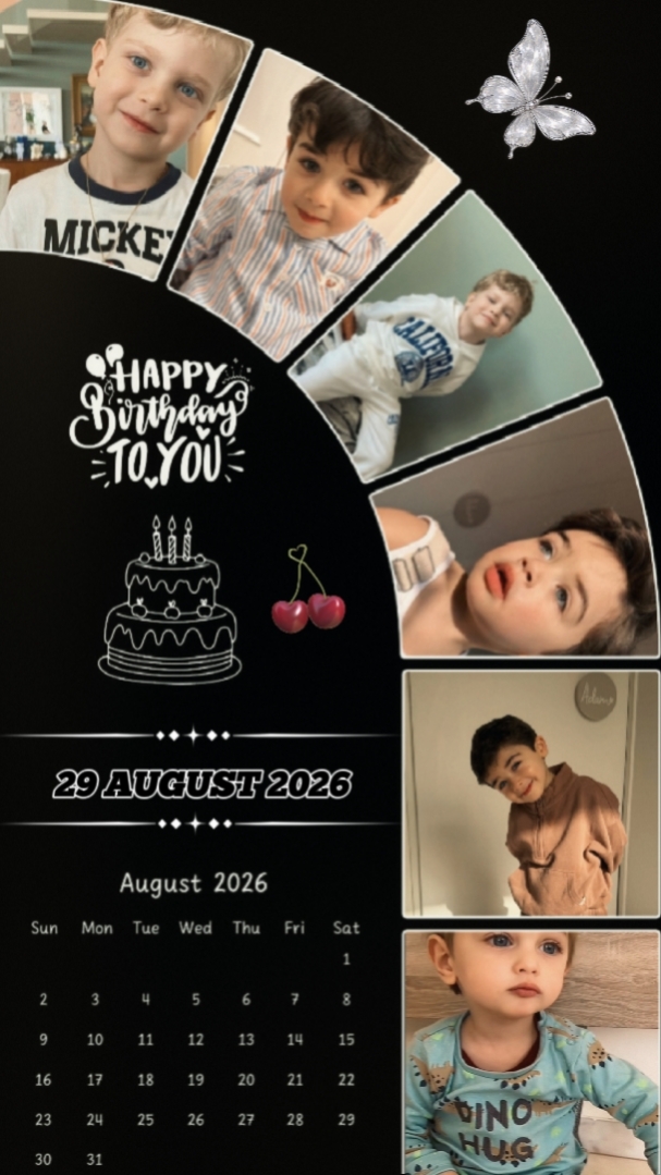 HBD MEU FILHO 29 DE AGOSTO