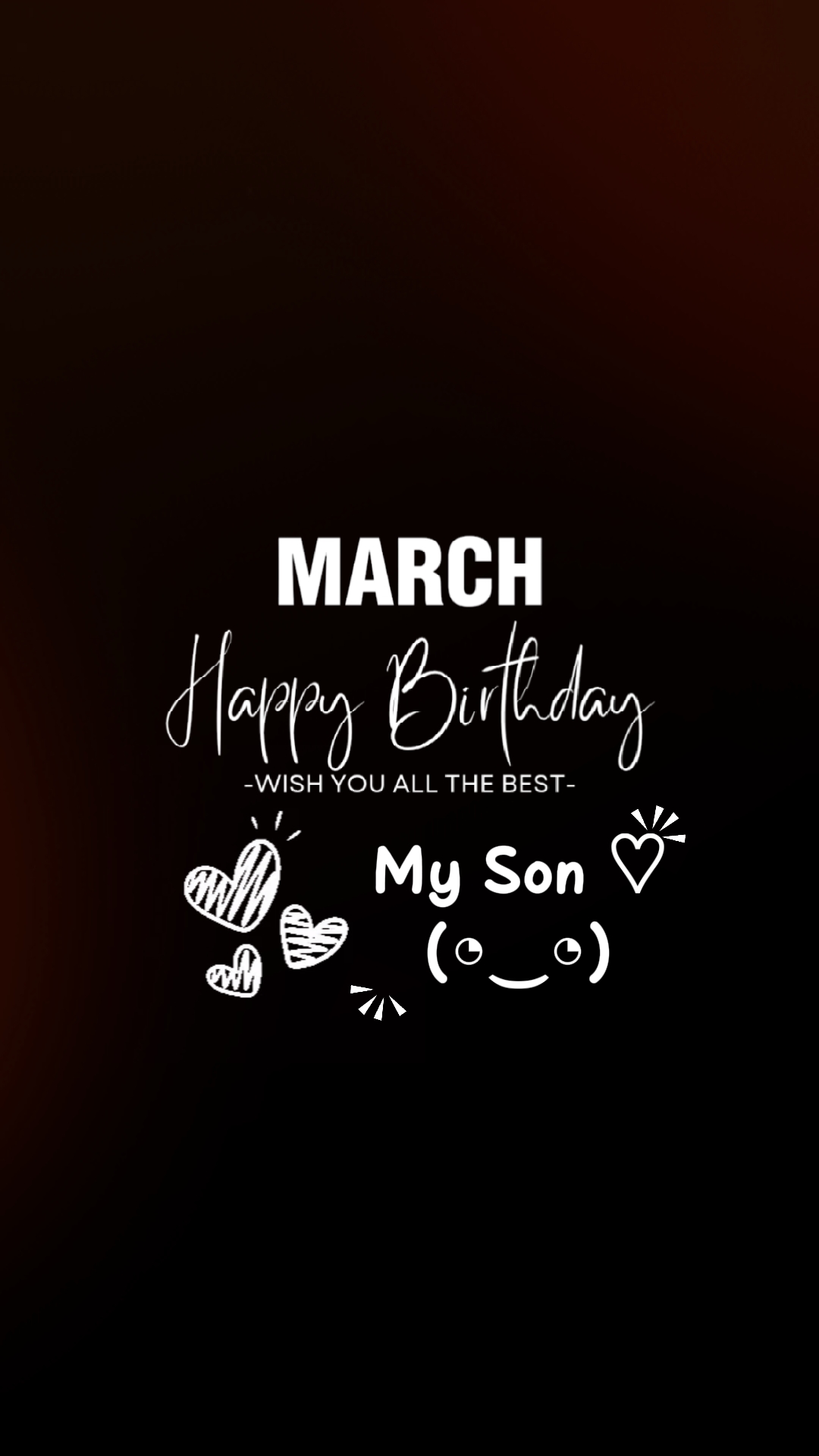 Anniversaire mars fils